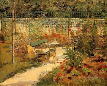 Édouard Manet Painting - Banco en otoño Eduard Manet